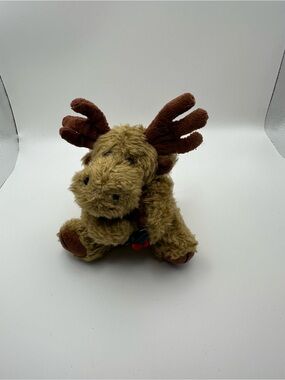NWT Boyds Bears Vintage 1990 Plush Moose w/ Antlers Mistletoe Wings